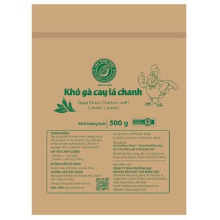 Khô gà cay lá chanh Chà Bông Việt gói 500g