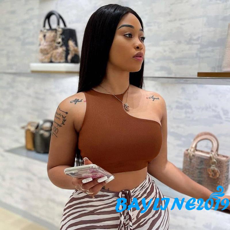 Áo Lửng Hai Dây Màu Sắc Trơn Thời Trang Mùa Hè Dành Cho Nữ