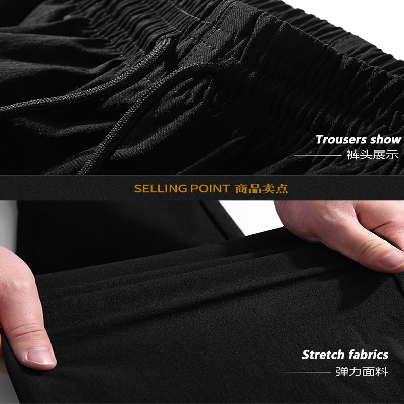 Seluar Quần jogger lelaki quý seluar Ba lelaki Bằng Lụa Lạnh Cho Nam