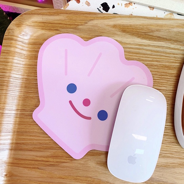 Miếng lót chuột máy tính, bàn di chuột dễ thương, pad chuột cute kích thước 17cm hình thỏ, bơ xanh, mặt cười...