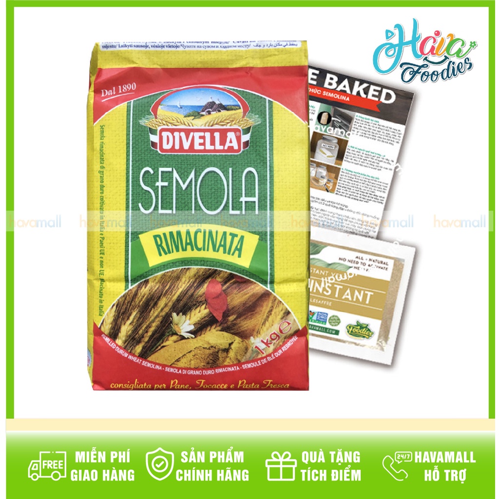 Bột Lúa Mì Chuyên Làm Pasta Semola 1kg Divella