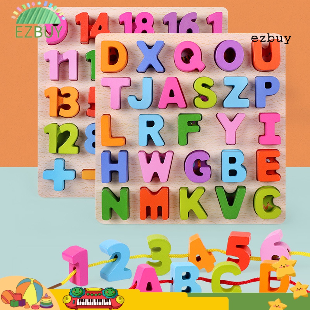 Đồ chơi trẻ em Xếp Hình Chữ Cái Abc Bằng Gỗ Cho Bé
