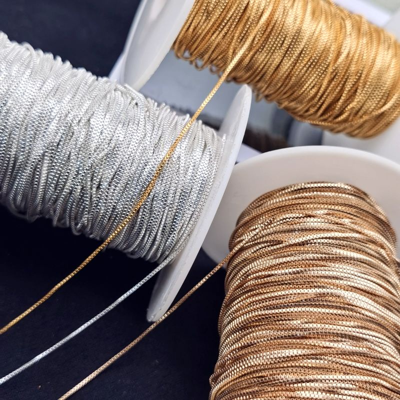 Dây Chuỗi Túi Đồng 1m diy Màu Vàng Đồng Siêu Mịn Chịu Nhiệt Độ Cao Làm Phụ Kiện Trang Sức diy