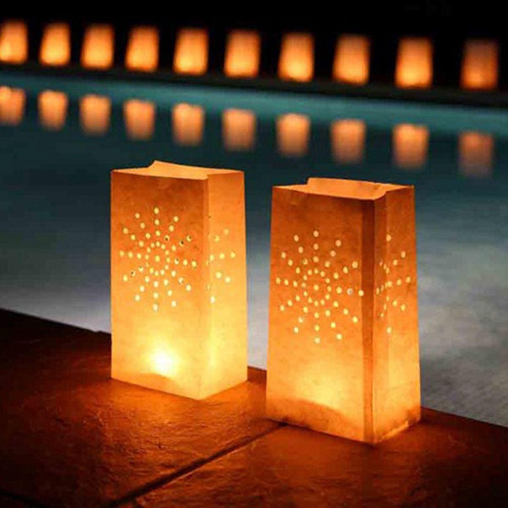 Túi Giấy Đựng Lễ Tạ Ơn Có Đèn LED Phát Quang Độc Đáo Trang Trí Tiệc Giáng Sinh
