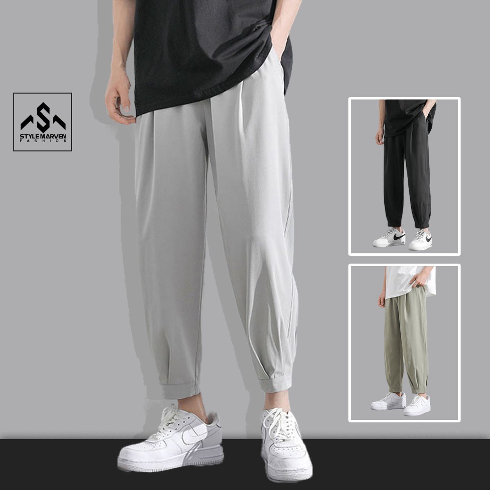 Quần jogger kaki thể thao nam STYLE MARVEN ống rộng bo gấu trẻ trung - QUAN SM004C