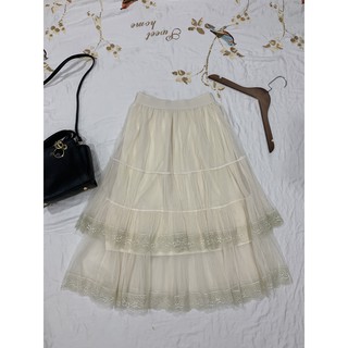 [FREESHIP] Chân váy ren lưới công chúa 2 tầng điệu đà
