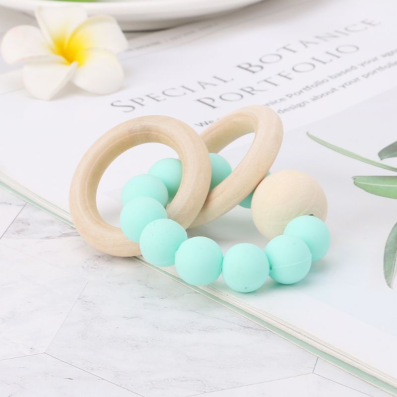 Vòng Đồ Chơi Ngậm Nướu Bằng Silicon Mềm Dành Cho Bé