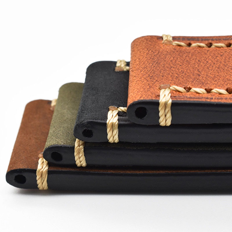 Dây Đeo Bằng Da Thật 18 / 20 / 22 / 24mm Thay Thế Cho Đồng Hồ Thông Minh Samsung S3 Huawei Huami GT2