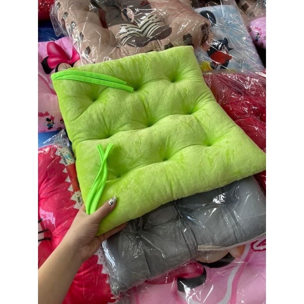 Đệm ngồi bệt vuông, nệm ngồi ghế Vải nhung cao cấp