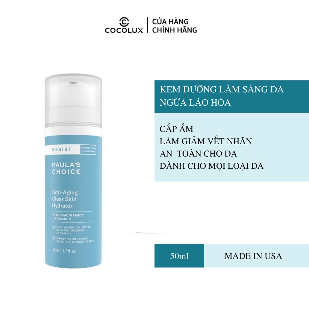 Kem Dưỡng Paula's Choice Làm Sáng Da, Ngừa Lão Hóa 50ml