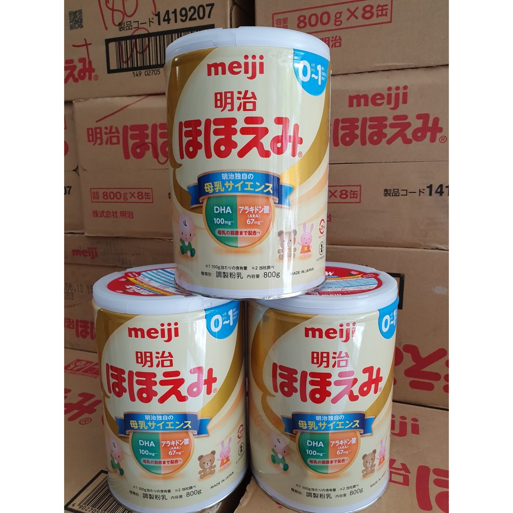 Sữa MEIJI Nội Địa Nhật Số 0-1 Số 1-3 Lon 800g