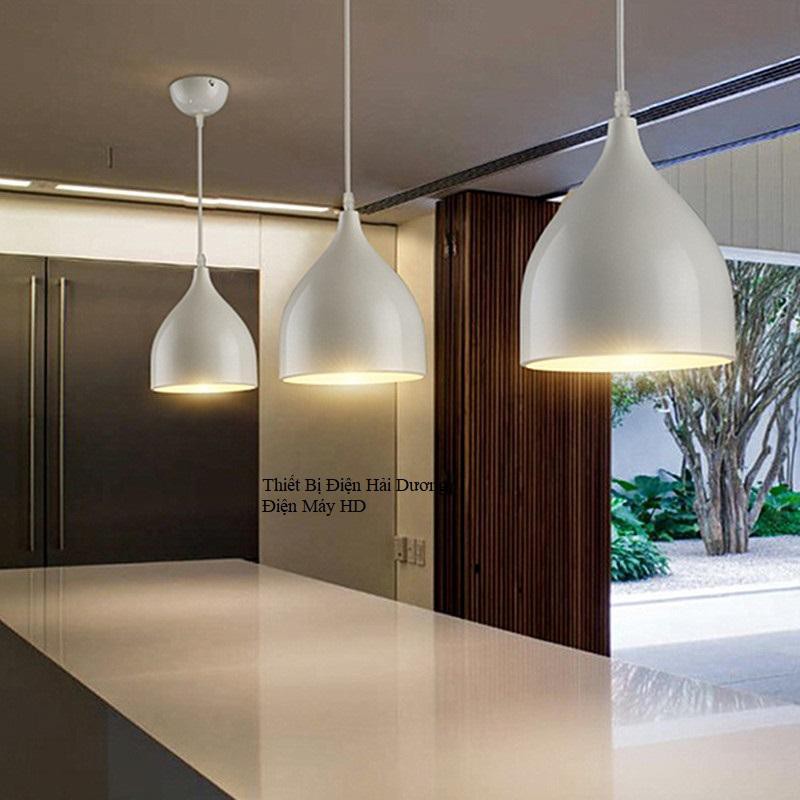 Đèn thả trần trang trí giọt nước bé TN259 18cm (Trắng) - Bảo hành 12 tháng