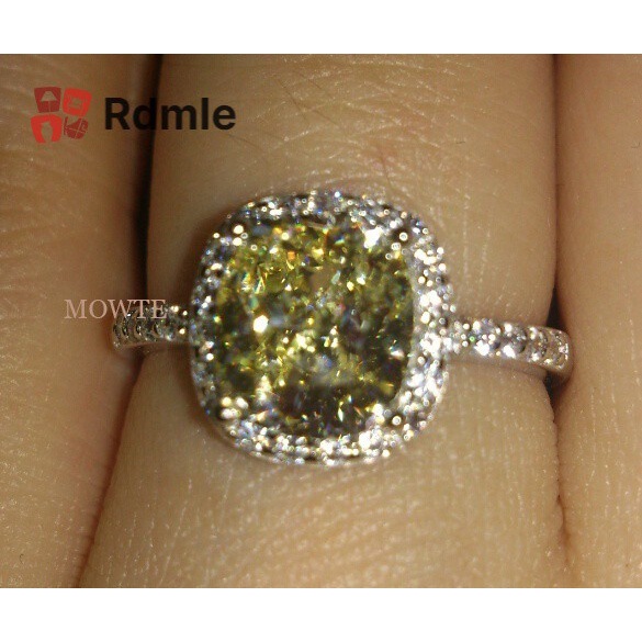 Nhẫn Bạc 925 Đính Đá Kim Cương Thời Trang 1.01ct Cho Nữ