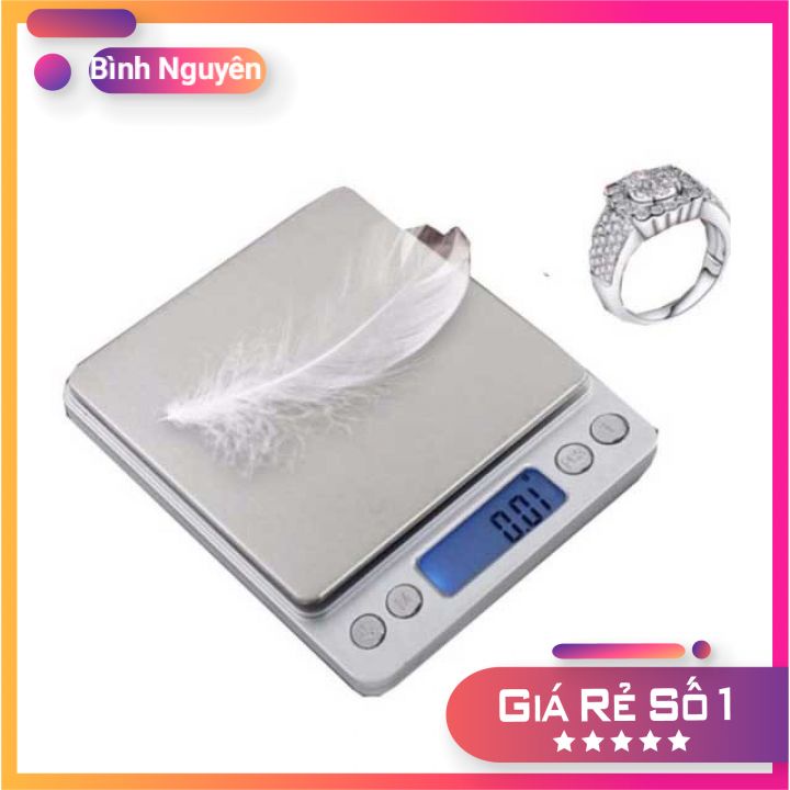 Cân tiểu ly - cân làm bánh điện tử nhà bếp mini định lượng 1g - 3kg làm bánh độ chính xác tuyệt đối L2000