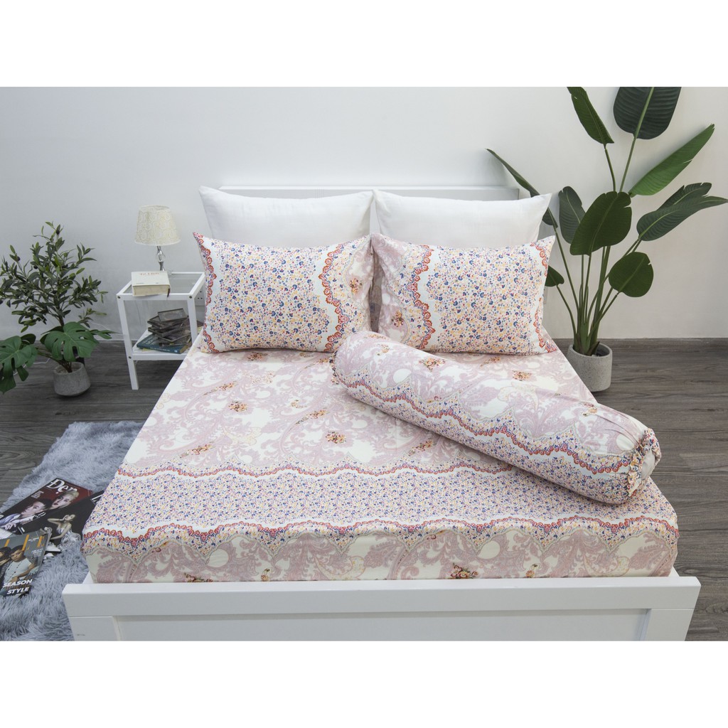 [RẺ VÔ ĐỊCH] Bộ drap bọc (4 chi tiết) COTTON SATIN CAO CẤP giá sốc chỉ 490K.