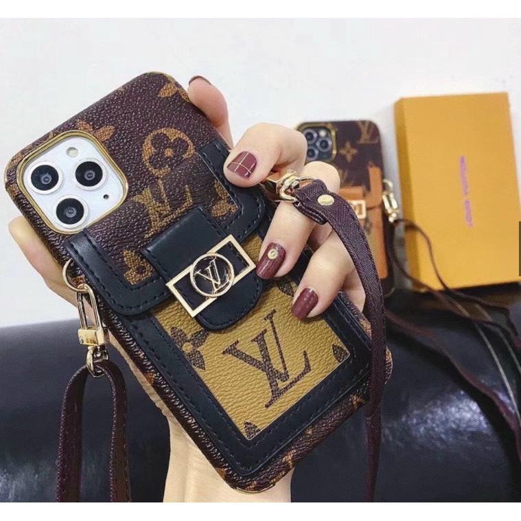 Ốp ví cài thẻ và tiền tặng kèm dây đeo cho IP XSM |11 |11PRO| 11PRM | IP12 | 12PRO| 12PRM | 13| 13PR| 13PRM