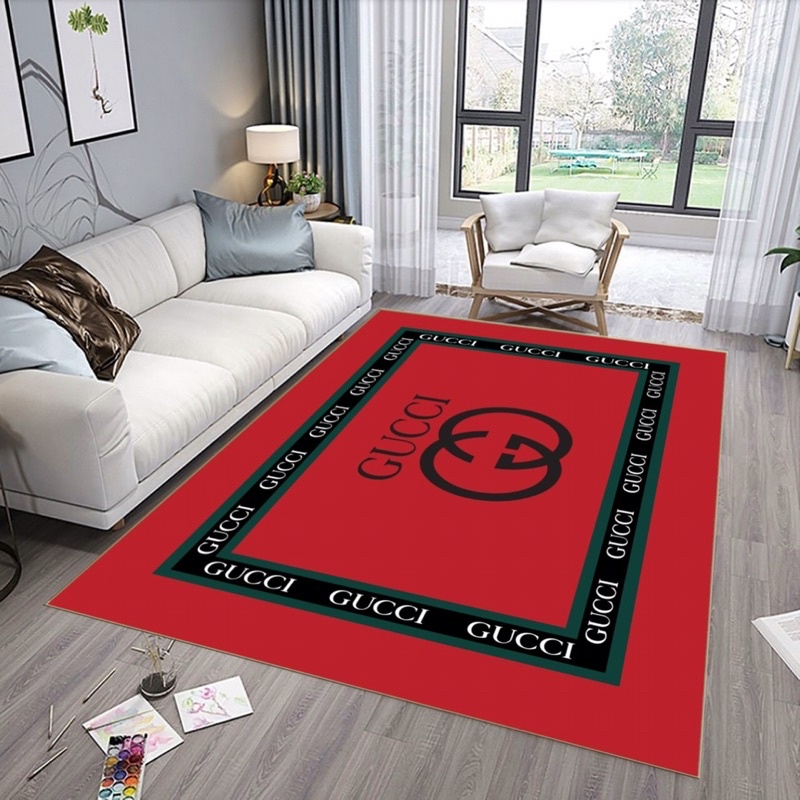 Thảm trải sàn Bali 5D mẫu thương hiệu lv - gucci loại 1 1m6x2m3