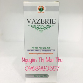 Kem dưỡng ẩm Vazerie 30g
