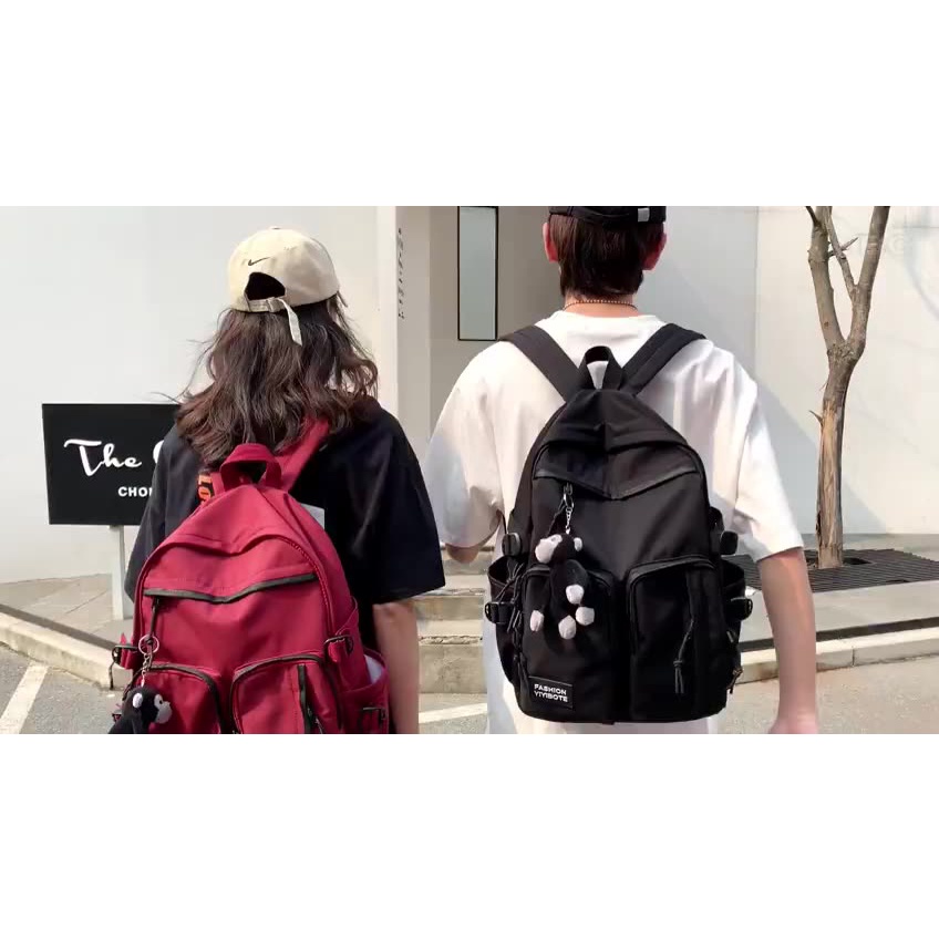 Balo nam nữ thời trang ulzzang hàn quốc đi học vải Fabric chống nước cỡ lớn ngăn đựng laptop 16 inch 7509