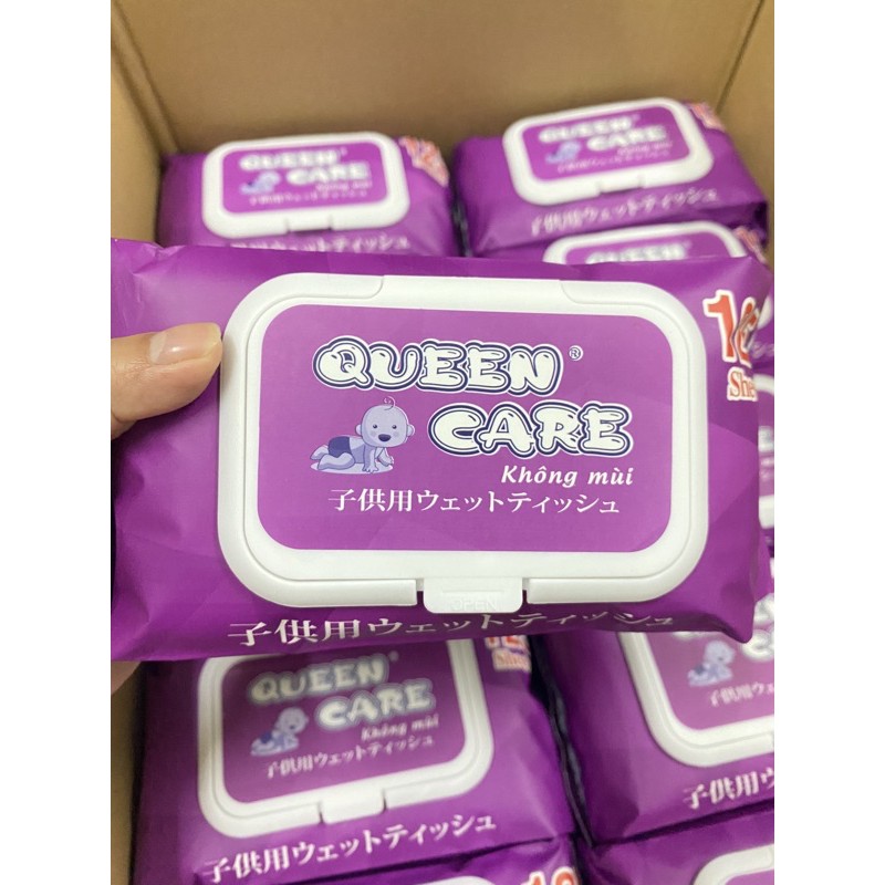 khăn ướt Queen care 125 tờ( không mùi)