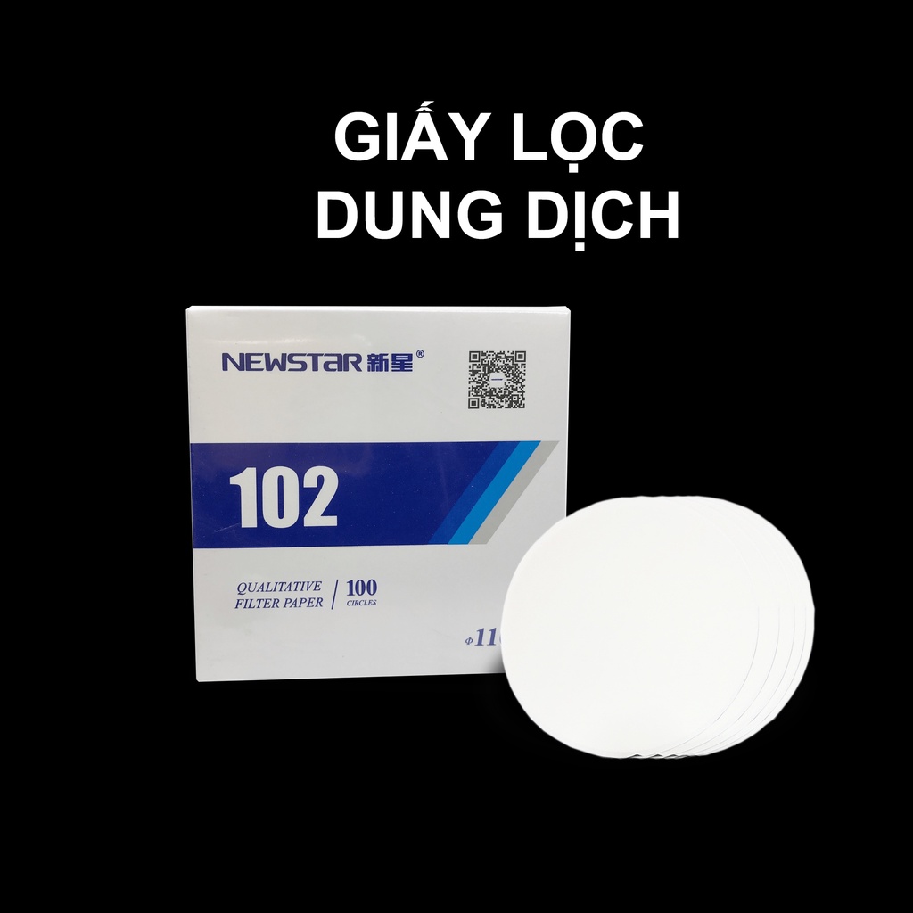 Giấy lọc nhanh thí nghiệm lọc dung dịch nuôi tinh thể phi 110 mm