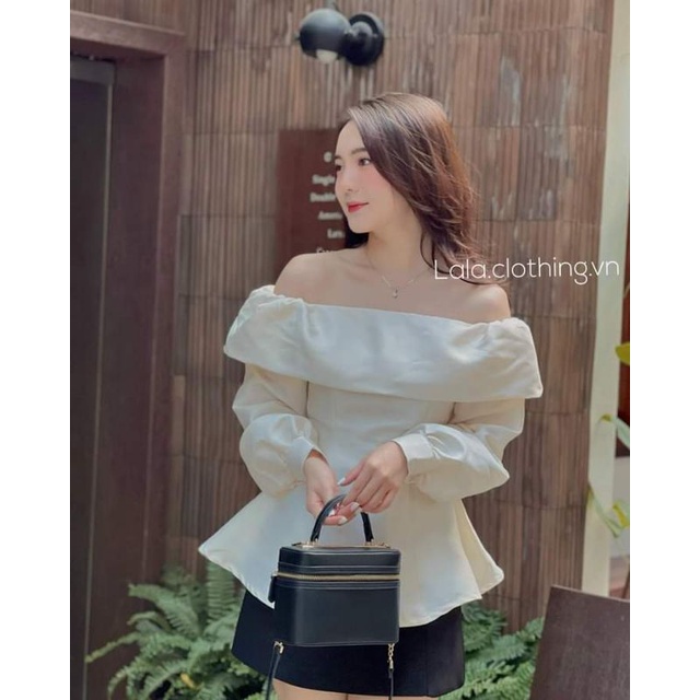 💢💢Áo trễ vai dài tay bánh bèo tiểu thư💯💯