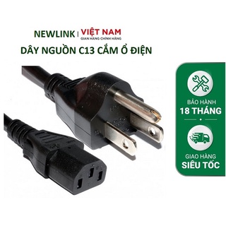 Dây nguồn 3 chân c13 dài 2m newlink lõi 3x1,31mm2 dài 1,5m- 2m-3m hàng chính hãng