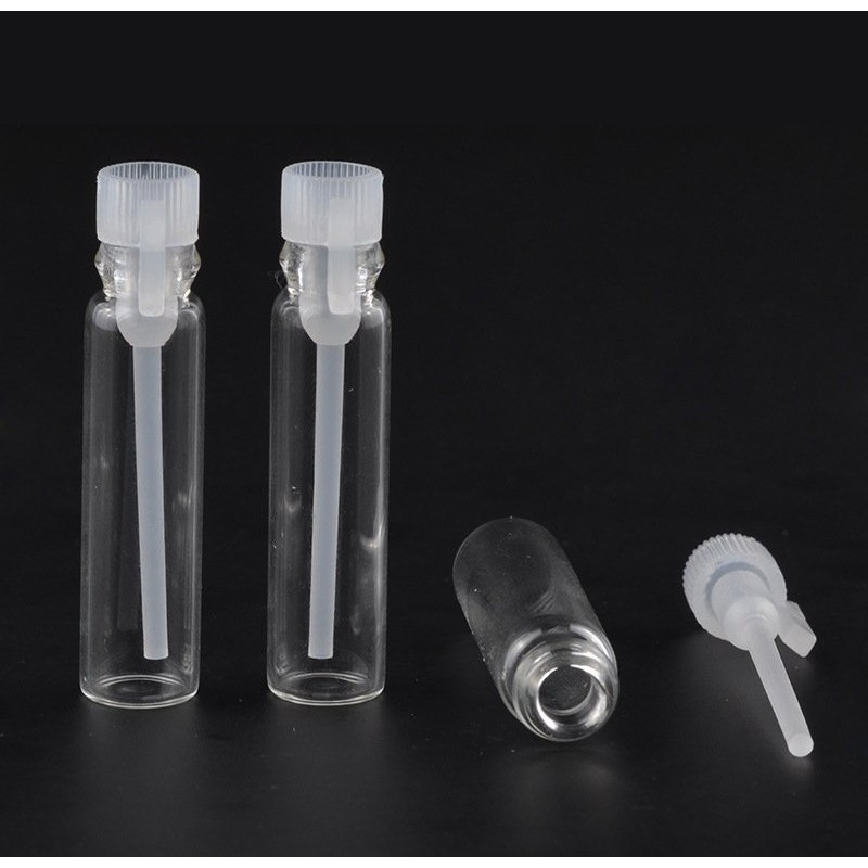 Lọ Thủy Tinh 2ml Đựng Mẫu Thử Nước Hoa Nắp Trắng Nhỏ Xinh