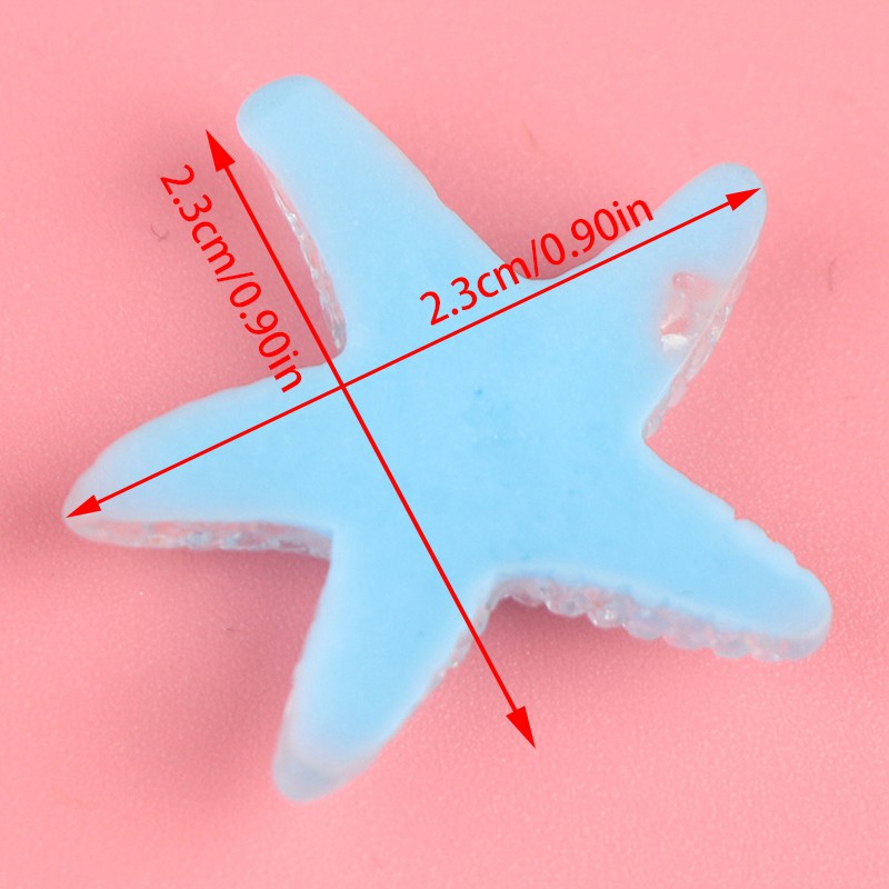 Bộ 5 Vỏ Sò / Sao Biển / Vỏ Sò Bằng Nhựa Resin Nhiều Màu Dùng Làm Đồ Thủ Công