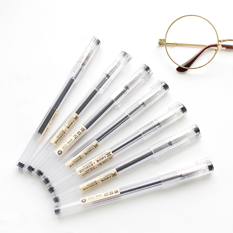 Bộ 6 Ruột Bút Mực Đen Kiểu MUJI Sáng Tạo