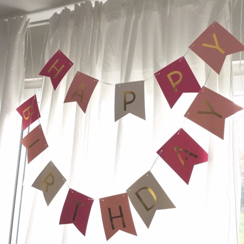 Dây Treo Trang Trí Sinh Nhật In Chữ Happy BIRTHDAY
