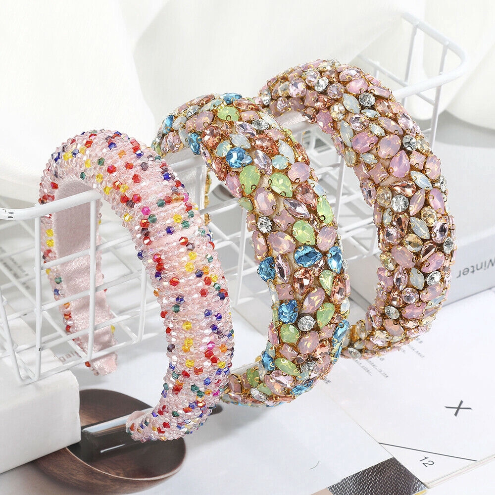 Băng Đô Cài Tóc Đính Đá Lấp Lánh Cho Nữ