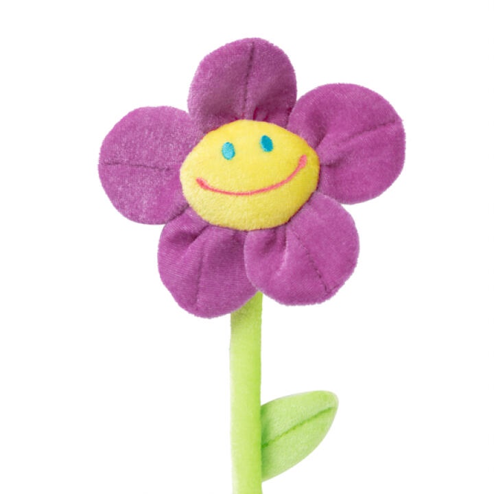 Nhánh Hoa Hướng Dương ARTBOX Hàn Quốc Hình Mặt Cười Màu Tím 45cm