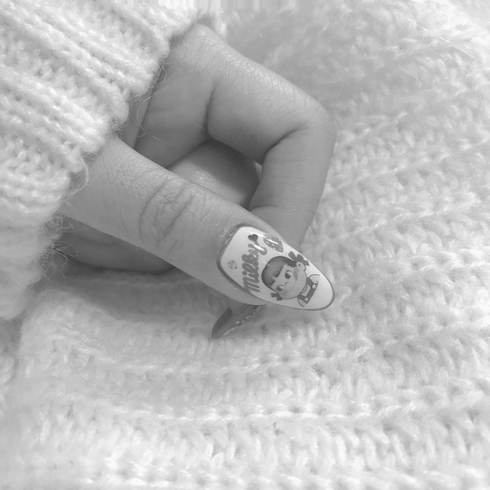 Miếng Dán Trang Trí Móng Tay 3D DIY Hình Gấu Hoạt Hình Xinh Xắn