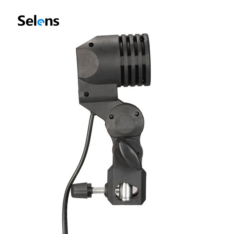 Giá đỡ đèn chụp ảnh Selens E27 có thể xoay vòng tiện dụng