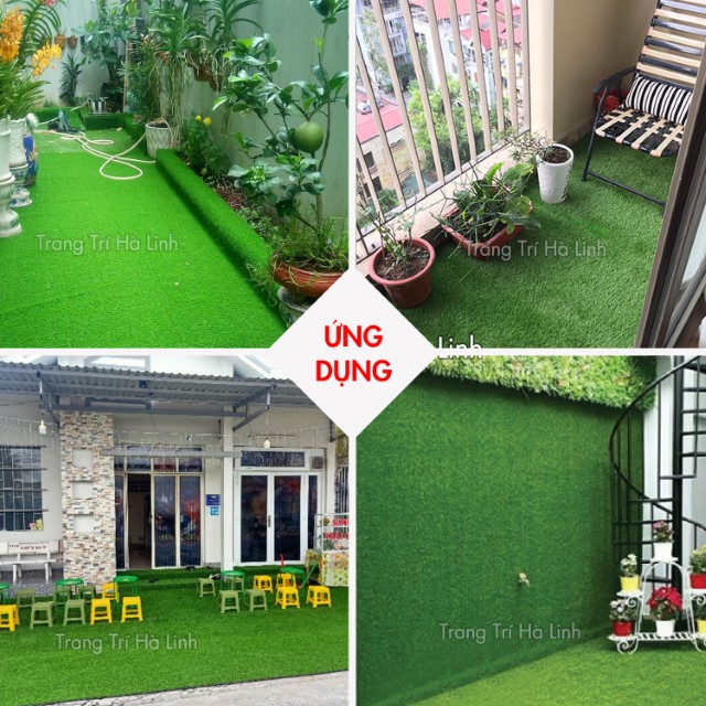 Thảm Cỏ Nhân Tạo Trải Sàn 3cm Hàng Chuẩn Trang Trí Sân Vườn, Ban Công Trong Nhà