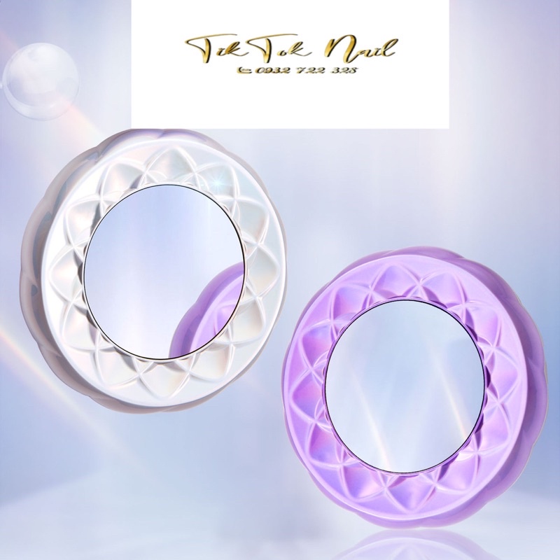 máy hơ mini tròn soi gương 18 bóng đèn