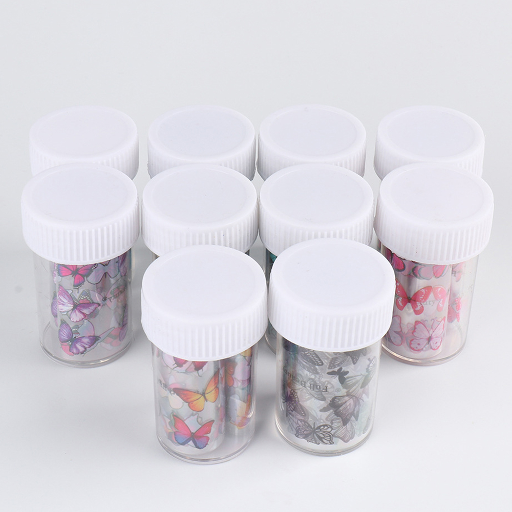 (Hàng Mới Về) Nhãn Dán Trang Trí Móng Tay Hình Bướm 3d 100x4cm