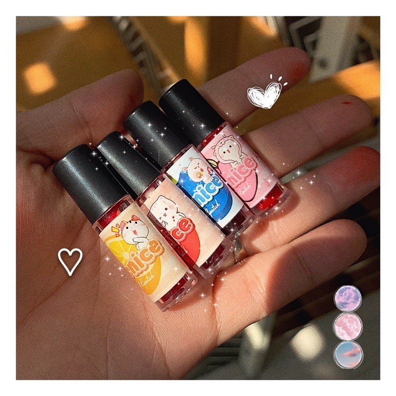 Set tint mini son thạch siêu lì 1 hộp 4 son 4 màu làm môi căng mọng | BigBuy360 - bigbuy360.vn