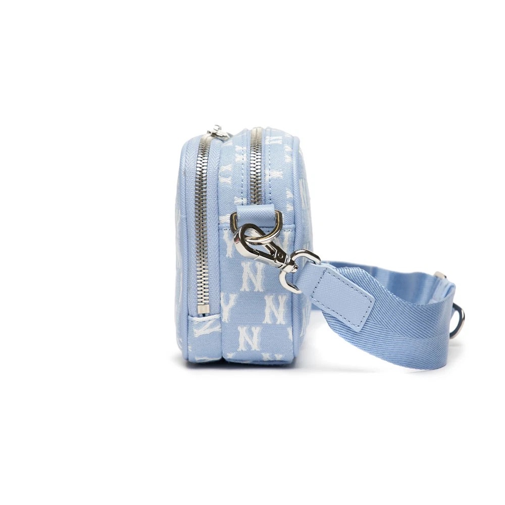 TÚI MLB MONOGRAM JACQUARD MINI CROSSBODY NY 🔥CHÍNH HÃNG🔥Bag MLB Màu Xanh Logo Hoạ Tiết  - SIMPLE SNEAKER