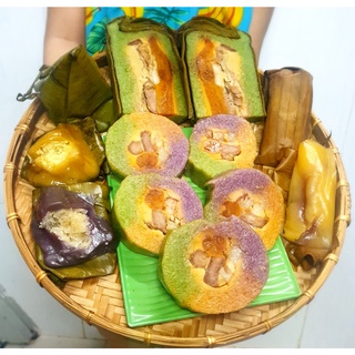 Bánh Tét Trà Cuôn - Đặc Sản Trà Vinh, nếp dẻo thơm ngon đậm vị, loại đặc biệt đòn 1k2
