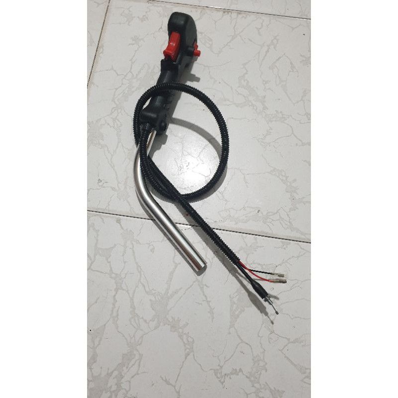 TAY LÁI  MỎ VỊT CÓ CÔNG TẮC DÙNG CHO MÁY CẮT CỎ BÌNH XĂNG DƯỚI. 260/330/TU34/TL52/GX25/GX35