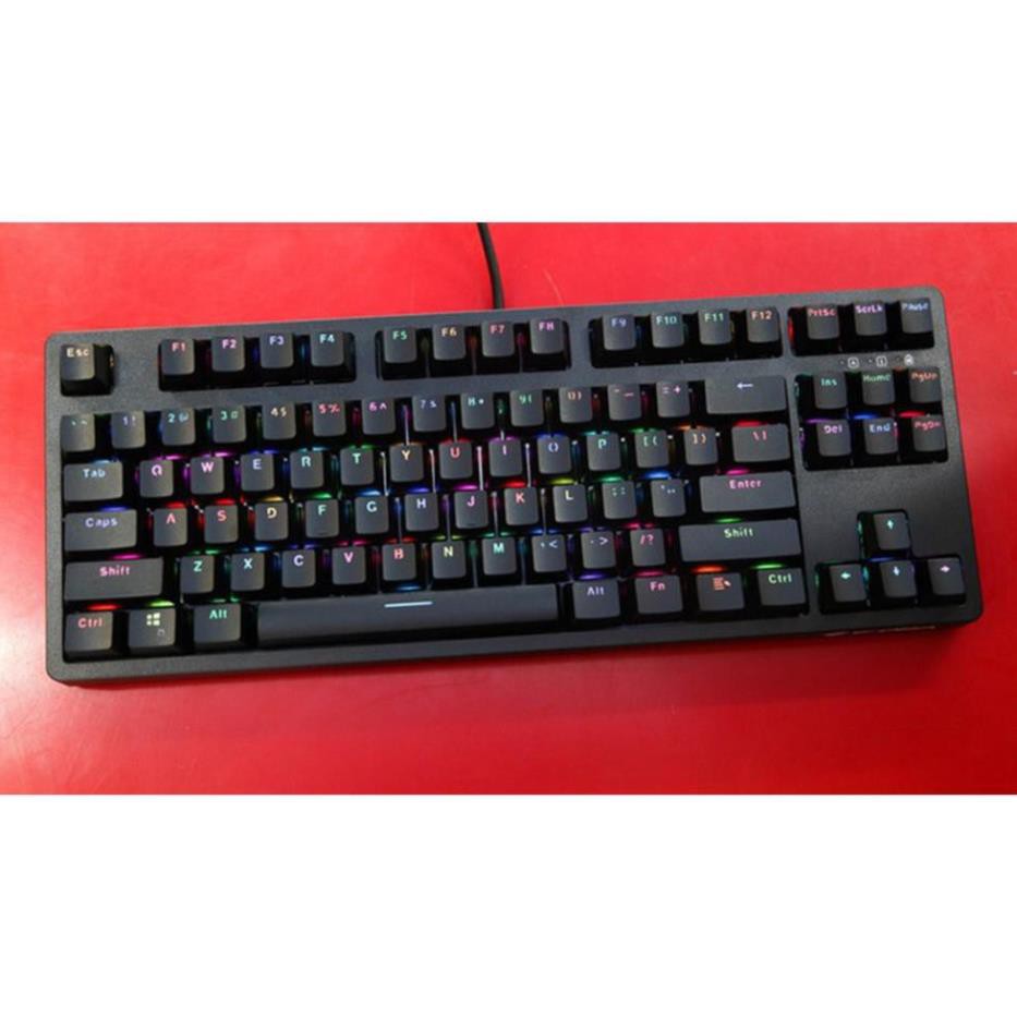 Bàn phím cơ EDRA EK387 Huano Switch led RGB - Dây Typ C - Màu đen - Blue/ Brown/ Red Switch - Bảo hành 24 tháng