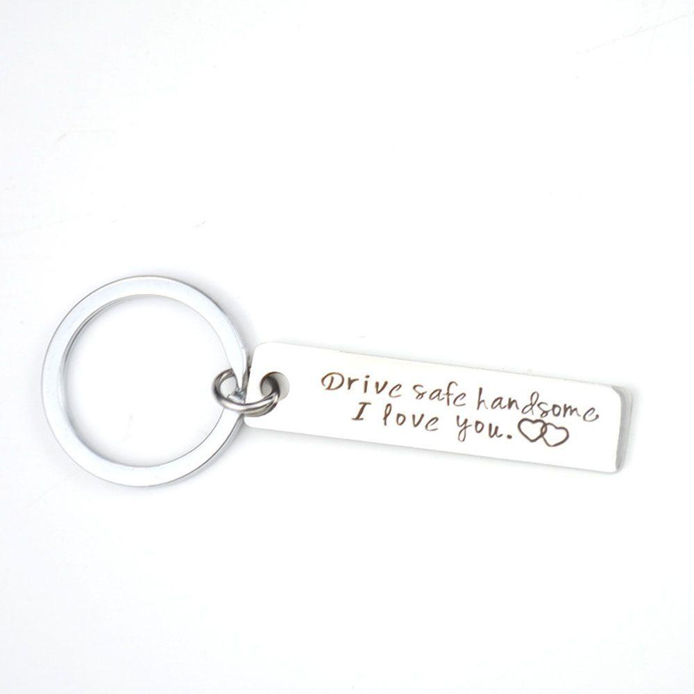 Móc Khóa Khắc Chữ I Love You Thời Trang