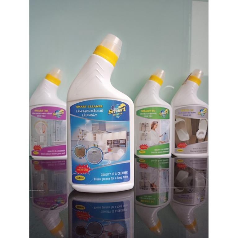 Nước tẩy rửa Smart: Tẩy men sứ, Tẩy đồ nhà bếp, Tẩy inox sen vòi, Tẩy cặn canxi trên gương kính