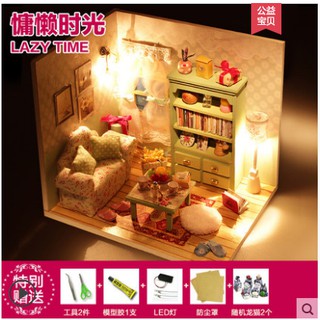 DIY Mô hình nhà búp bê lazy time