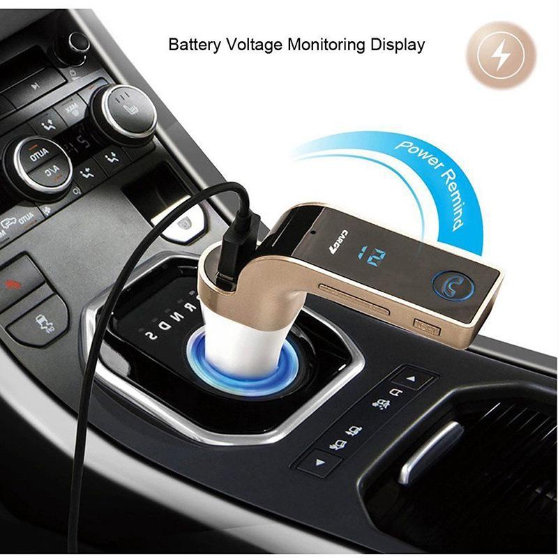 MG G7 Bluetooth Car Kit Rảnh tay Bộ phát FM Radio Máy nghe nhạc MP3 Bộ sạc USB & AUX