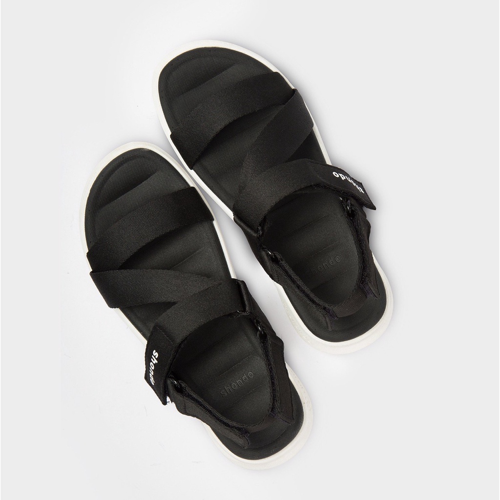 Sandals F6 sport đen full đế trắng