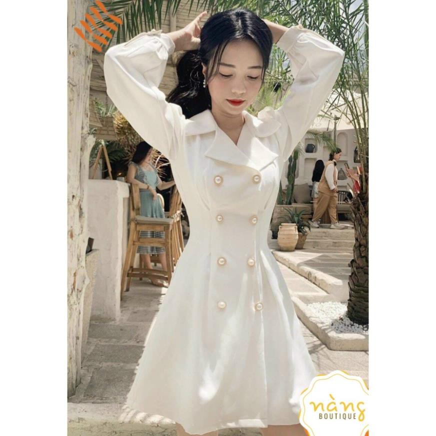 [Mẫu Yêu Thích] Váy Nữ Đẹp 💖FREESHIP💖 Đầm vest đính nút đầm dự tiệc sang trọng, thanh lịch  [Mẫu Mới 2021] 🎖️