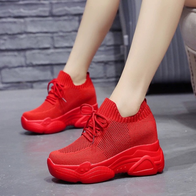 Giầy thể thao đế độn nâng chiều cao 9cm siêu nhẹ êm và thoáng khí hàng nhập Quảng Châu cao cấp +Ảnh thật (Hàng ORDER)